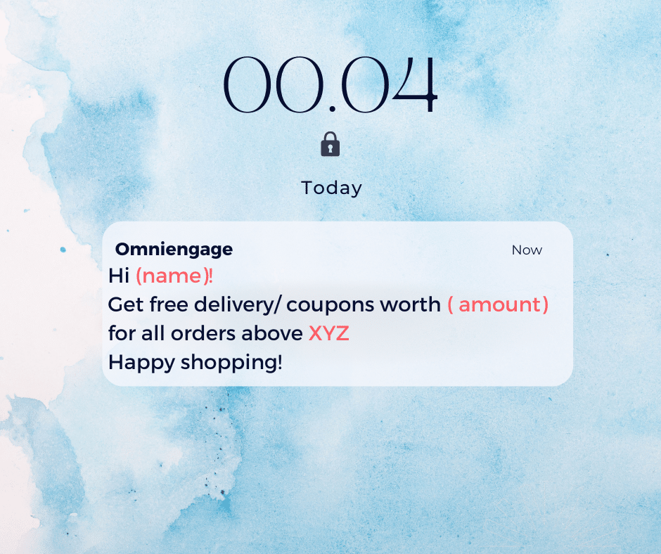 SMS marketing template for coupons SMS marketing template for coupons.