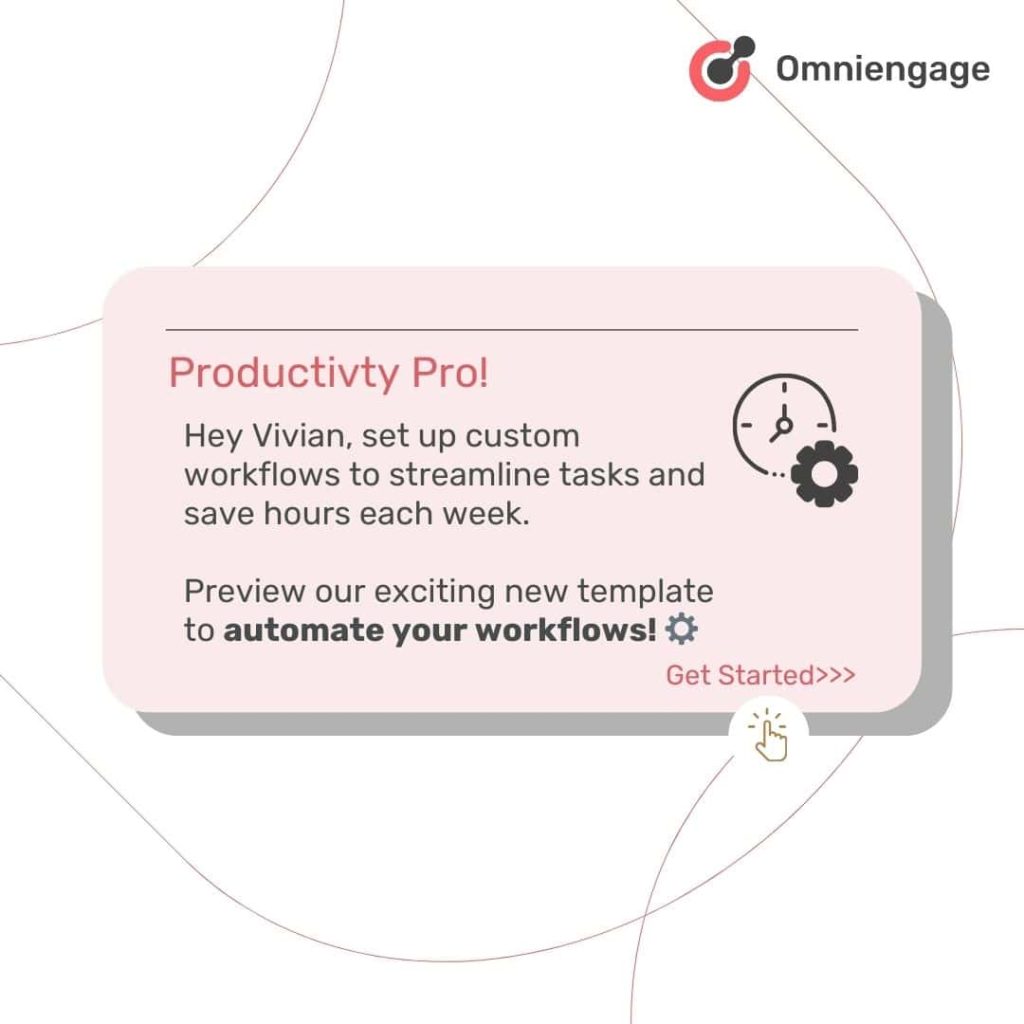 Web push notification for saas feature use template.