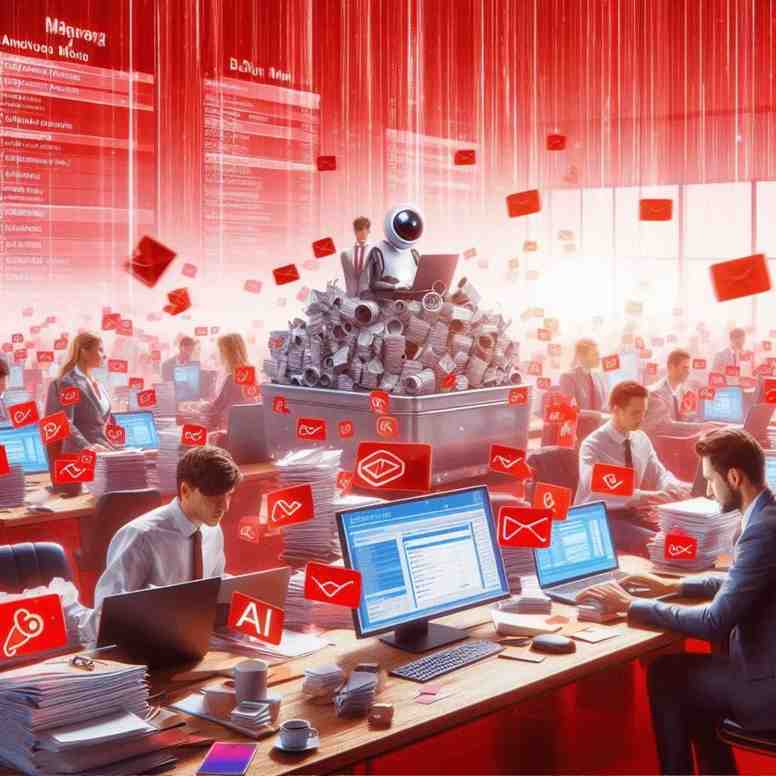 Sales AI in busy office