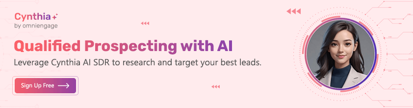 Cynthia AI Sign Up CTA
